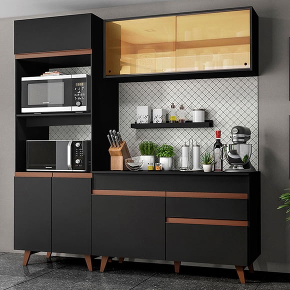Cocina Integral Completa Modular Madesa Reims 190cm Negro 03