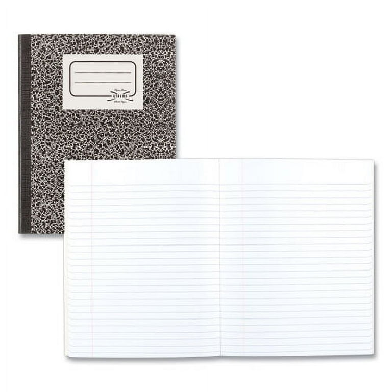 Composition Book, Wide/Legal Rule, Black Marble Cover, (80) 10 x 7.88 Sheets Composition Book, Wide/Legal Rule, Black Marble Cover, (80) 10 x 7.88 Sheets