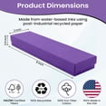 thumbnail image 2 of Novel Box 12 Pack Purple Cardboard Cotton Filled Jewelry Gift Boxes 8x2x0.87 Inches with Lids, 2 of 7