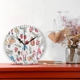 thumbnail image 2 of Dreamtimes 10in Gnomes Toys Gifts Mittens Wall Clock, Non-Ticking Silent Battery Operated Wall Clock for Kids Living Room Bedroom Kitchen School Office Christmas Decor, 2 of 7