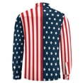 thumbnail image 4 of American USA Flag Print Y2K Casual Shirt Mens Stars And Stripes Shirt Autumn Fashion Blouses Long Sleeve Graphic Oversized Tops, 4 of 6