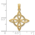 thumbnail image 3 of FJC Finejewelers 14k Yellow Gold Sm Celtic Eternity Knot Charmcut-out Circle, 3 of 6