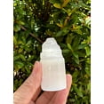 thumbnail image 6 of Wholeslae 2.5" Mini Selenite Skyscraper Tower, Selenite Skyscraper, Selenite Point, Gypsum Crystal, Healing Crystals (1 tower), 6 of 10