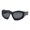 Matte Black (Black), variant on Inflated Bubble Sunglasses Thick Oversized Concave Shades UV400 Matte Frost