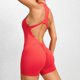 thumbnail image 1 of Traje de Yoga de verano para mujer, ropa deportiva corta de una pieza con manga, ropa de gimnasio, mono de entrenamiento de realce, ropa deportiva, 1 of 5
