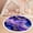 Color 2, variant on Washable Non Slip 3ft Round Rug, Glamorous Purple Blue Agate Marble Gold Glitter Swirls Circle Area Rugs with Tassels Carpet for Nursery Bedroom Living Room Playroom Tent rug Tent Castle