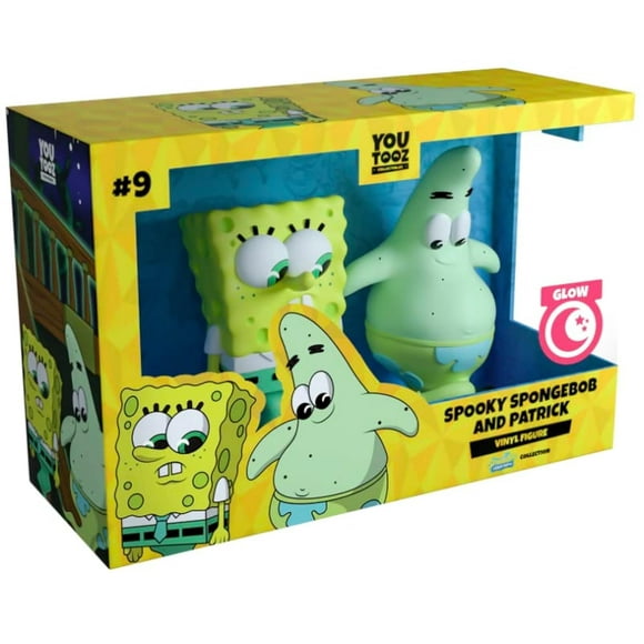 Figura de vinilo Youtooz Spooky Bob Esponja y Patricio, 10 cm, paquete de 2
