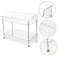 thumbnail image 4 of WHAMVOX Transparent Bathroom Shelving Unit Countertop Organizer Stainless Steel 1Pack for Home Organization, 4 of 8