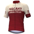 thumbnail image 3 of Camiseta de ciclismo para amantes de la Toscana, ropa de ciclismo roja, ropa de ciclismo de grava, camisetas de manga corta, 3 of 4