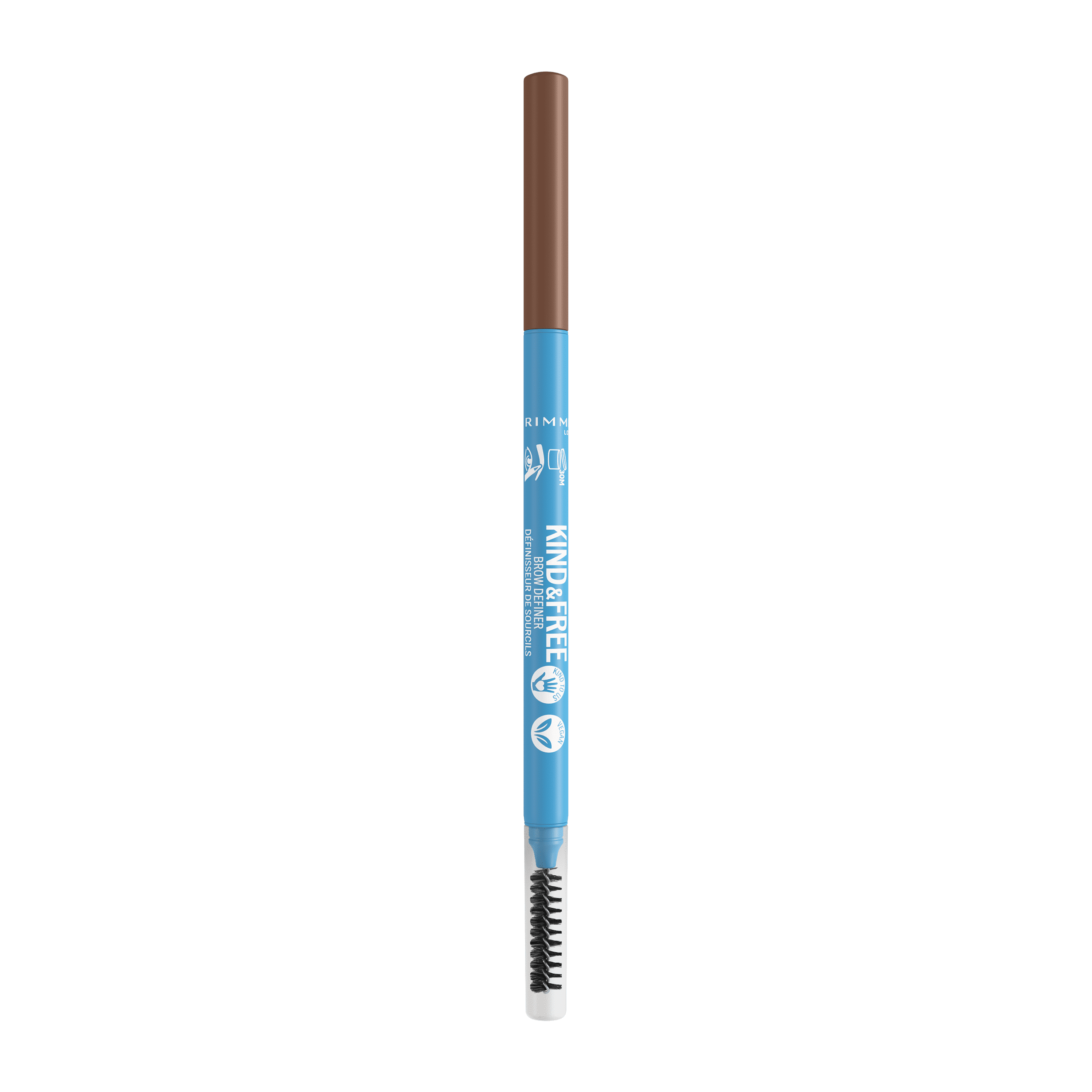 (3 pack) Rimmel Kind & Free Eyebrow Pencil, 004 Caramel, 0.003 oz