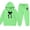 Green#9527, variant on BOOMNY Girls Outfit 2 Peice Sets Graphic Long Sleeve Tops Pants Sets for Kids Soft Clothing Set