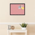 thumbnail image 3 of PinPix 24x18 Custom Cork Bulletin Board Argyle Red Poster Board Has a Fabric Style Canvas Finish, Framed in Argyle Red, by ArtToFrames (PinPix-646), 3 of 6
