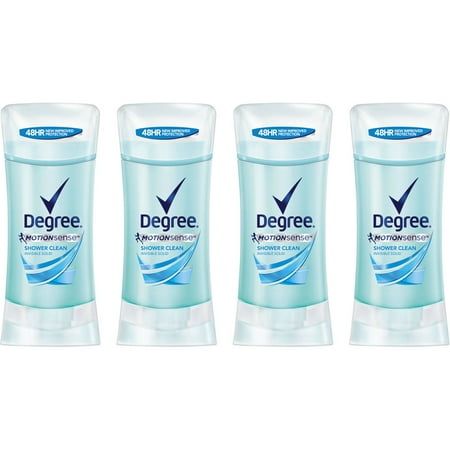 Degree MotionSense Shower Clean Antiperspirant Deodorant 2.6 oz, 4 count