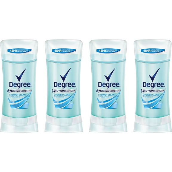 Degree MotionSense Shower Clean Antiperspirant Deodorant 2.6 oz, 4 count
