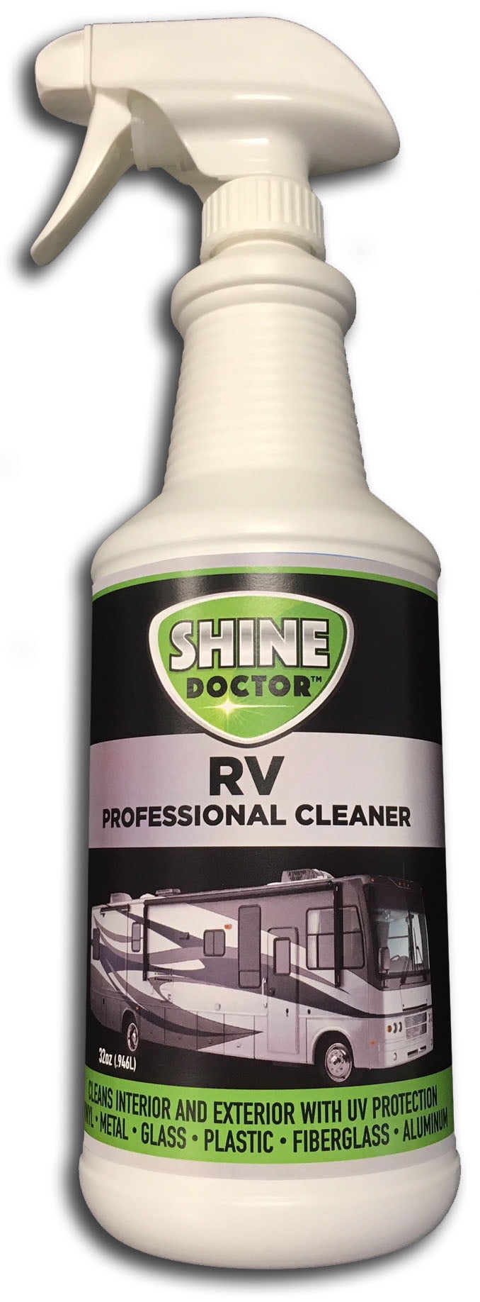 Shine Doctor RV Cleaner 32 oz. with UV Protection! Cleans Chrome, Wheels and Glass and Removes Grime, Bugs and Grease