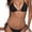 Color 34, variant on Top-kevin Women Two Piece Swimsuit Sexy Swimwear Halter String Triangle Bikini Sets