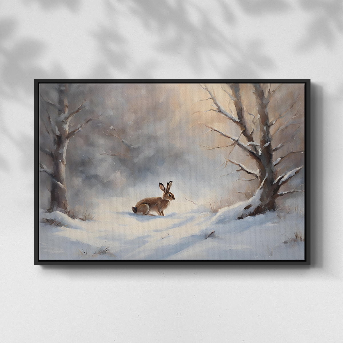 Vintage Landscape-CCVII By Wexford Home Framed in Black Wood Gallery Wrapped Canvas 17 in. x 25 in.