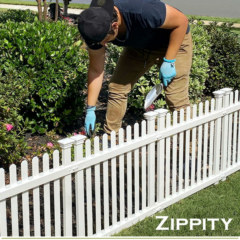 Zippity Outdoor Products Vinyl Fence Kit for Garden/Backyard, 2ft
