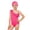 1Hot Pink74, variant on XAOFW Girl's One-Piece Swimsuits Solid Color Sleeveless Ruffled Neck Asymmetrical Swimwear With Matching Swim Cap Tropical Swimming Surfing Soft Breathable Beachwear