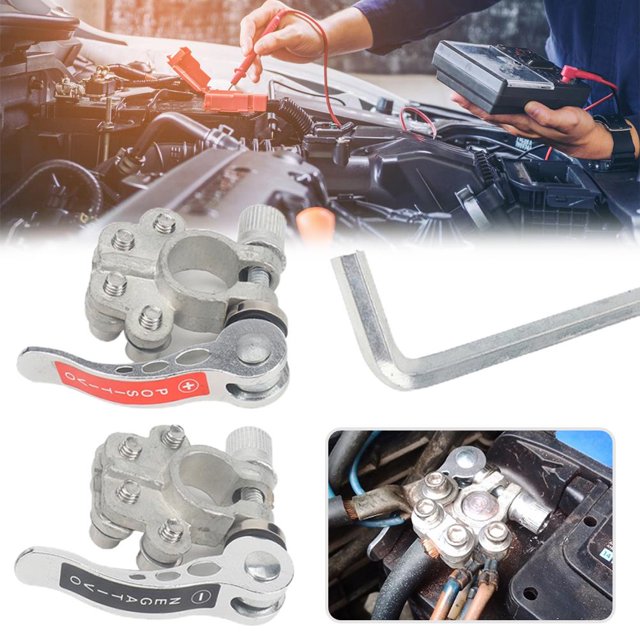 Terminales De Batería Clip De Conexión De Batería Conector De Terminal De Batería Firme Y Duradero Para Automóviles Barcos Rv Kearding VI011279-00