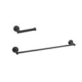 thumbnail image 1 of Elegant Kitchen & Bath HWB-11S2MBK Alma 2 Piece Bathroom Hardware Set, Matte Black, 1 of 1