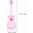 thumbnail image 4 of HUGFEGWE Guitar Toy Pink Rabbit Early Educational Instruments 4 Strings Ukulele Toy Musical Instrument Toy Gift for Toddlers Kids CJB91-100166, 4 of 9