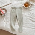 thumbnail image 2 of Byoo Toddler Girl's Stretch Layer Leggings Solid Color High Rise Elastic Waist Pants Baby Pull-On Soft Tights Trousers, 2 of 9