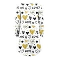 thumbnail image 5 of Heliisoer Women Loose Comfy Heart Print Pullover Off The Shoulder Mini, 5 of 5