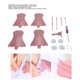 thumbnail image 3 of Juego De Adaptadores Para Máquinas De Tejer, 18 Piezas, Accesorios Para Máquinas De Tejer DIY De Rendimiento Estable Y Seguro Para Adultos Para Mantenimiento, 3 of 7