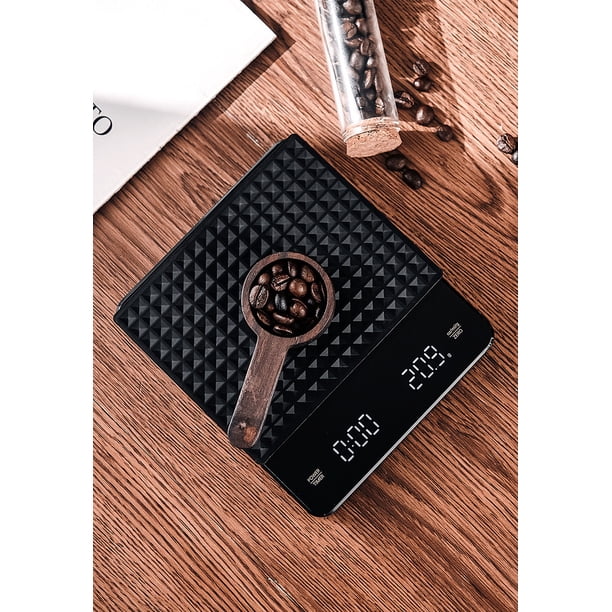 Hidden Scale New Rechargeable LED Hidden Screen Coffee Scale Electronic Scale for ...