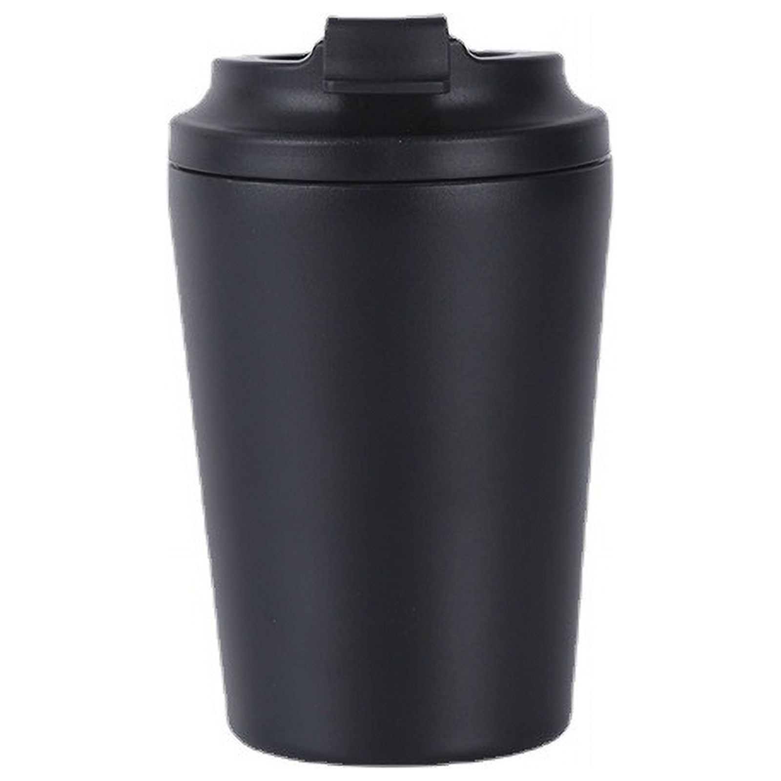 Gobelet Isotherme Simple Modern 710ml - Acier Inoxydable - 2 Couvercles (Paille Et Rabat) - Noir