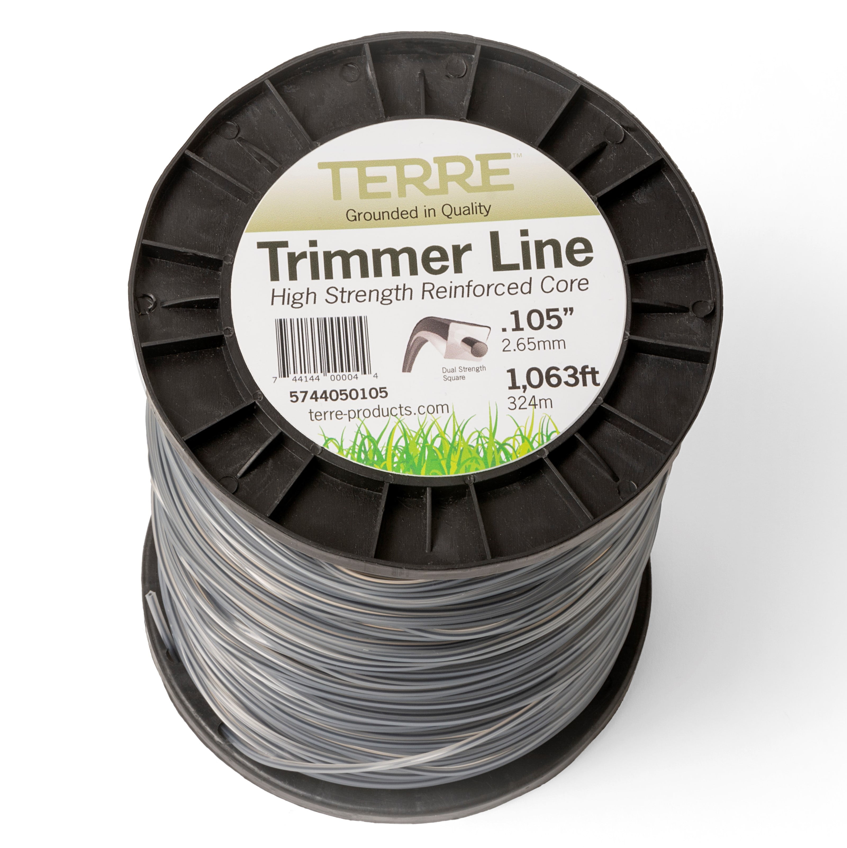 Terre Products Commercial Grade 105 Trimmer Line Square, 5 lb. Dual Strength Quality Weed Eater