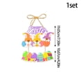 thumbnail image 3 of Decoraciones de Pascua, adornos de Pascua, regalos de Pascua, decoración de Pascua, colgante de puerta, lindos conejos, decoración de escena de fiesta, colgante de papel, 3 of 7