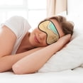 thumbnail image 6 of Goofa Beach Footprint Printed Sleep Eye Mask for Men Women, Zero Eye Pressure Sleeping Mask, Light Blocking Night Blindfold, Soft Eye Shade Cover, 6 of 7