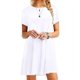 thumbnail image 1 of Vestido de manga corta deseo estilo caliente MABOTO Blanco M, 1 of 5