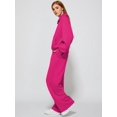 thumbnail image 2 of Conjuntos de dos piezas Casly Lamiit Fall para mujer, color rojo rosa, talla M, 2 of 7