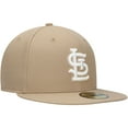 thumbnail image 3 of Men's New Era Khaki St. Louis Cardinals 59FIFTY Fitted Hat, 3 of 5
