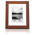 thumbnail image 3 of Gallery Solutions 8"x10" Matted Picture Frame, Rectangular Tabletop for 5"x7" Pictures -Walnut, 3 of 12
