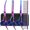 Purple 5 in 1, variant on Professional 5 in 1 for Dogs 4CR with Safety Round Tip, Heavy Duty Titanium Coated Straight & Thinning & Curved Shears