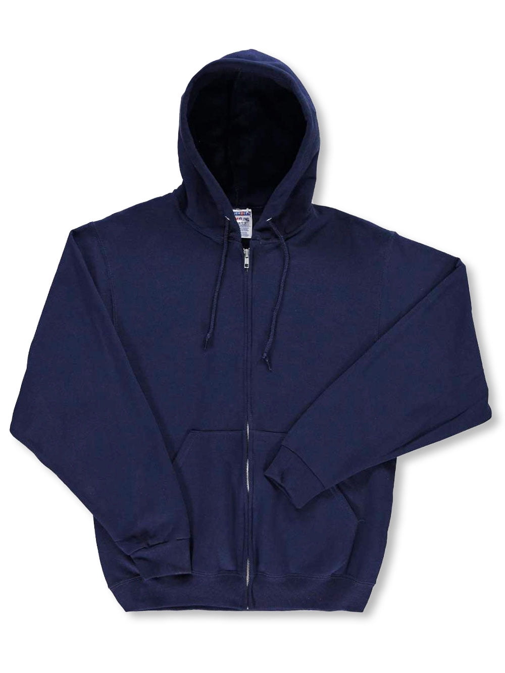 JERZEES Jerzees Men's Basic Fleece Zippered Hoodie with Drawstrings