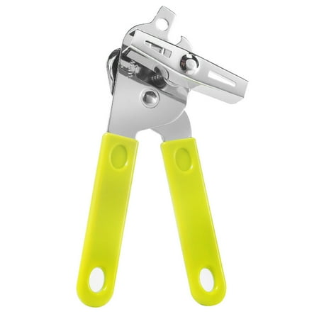 

HEMOTON 2pcs Metal Tin Can Opener Manual Can Opening Tool Bottle Opener Kitchen Gadgets Kitchen Tools for Home Camping (Green)