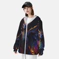 thumbnail image 3 of Fotbe Rainbow Wings Majestic Dragon Chaqueta con Protección Solar UPF 50+ para Hombre y Mujer, Camisa con Capucha y Bolsillos-Medium, 3 of 7