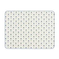 Beautiful Ditsy Botanical Printed Dish Drying Mat by Drew Barrymore, Green, 18"x24"