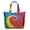 Colorful Tie Dye Pattern-2, variant on Colorful Tie Dye Pattern Large Weekend Travel Bag, Canvas School Handbag with Zipper & Pockets, Heavy Duty Canvas for Travel Work School,22” X 12" X 18"