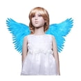 thumbnail image 1 of FashionWings (TM disfraz de mariposa azul para niños con alas de ángel de plumas FashionWings 309MBL, 1 of 2