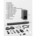 thumbnail image 3 of ULTIMEA Sound Bar for Smart TV with Subwoofer, 3 of 9