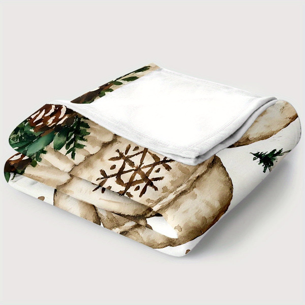 1pc christmas theme Used for Sofa, Bedroom, Living Room, Bed, Couch, Chair Soft and Warm Blanket Lightweight Flannel, Adult Gifts for Family or Friends, Camp, Travel Flannel Fabric Printing Blankets