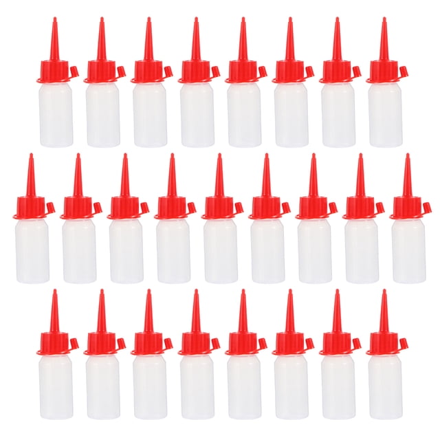 Weiweiguan 25Pcs Durable Sewing Machine Oil Holders Applicator Bottles Plastic Bottles