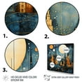 thumbnail image 3 of Designart "City Utopia IV" Abstract Collages Floater Framed Canvas Print, 3 of 7