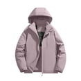 thumbnail image 4 of Ofreoo Womens Jacket Solid Color Pocket Zipper Keep Warm Outdoor Coat The Hottest Gifts, 4 of 7